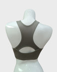 Energized Seamless Zip-Front Racer-Back Sports Bra