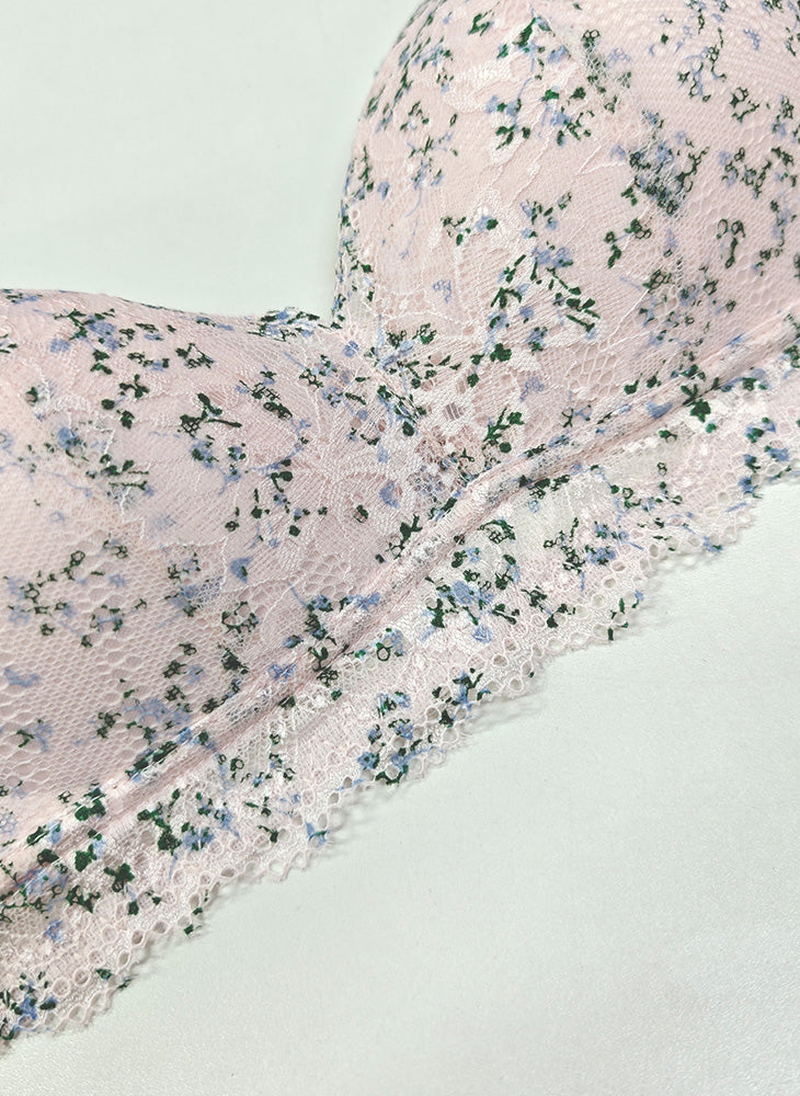 Floral Lace Longline Bralette