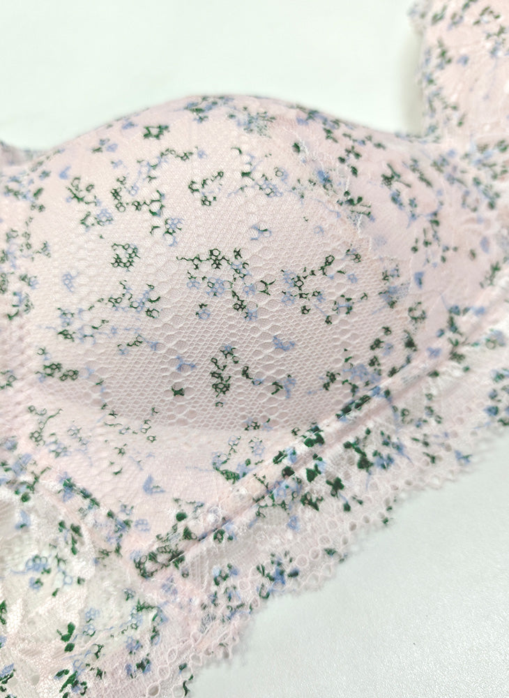 Floral Lace Longline Bralette