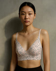 Floral Lace Longline Bralette