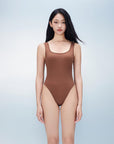 Next-To-Skin Ribbed Square Neck Bodysuit