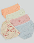 5PC Pack Basics Cheri Cotton Mini Panties