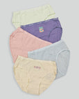5PC Pack Bloom as you are Cotton Midi Panties