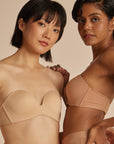 Anti-Slip Push-Up Strapless Bra