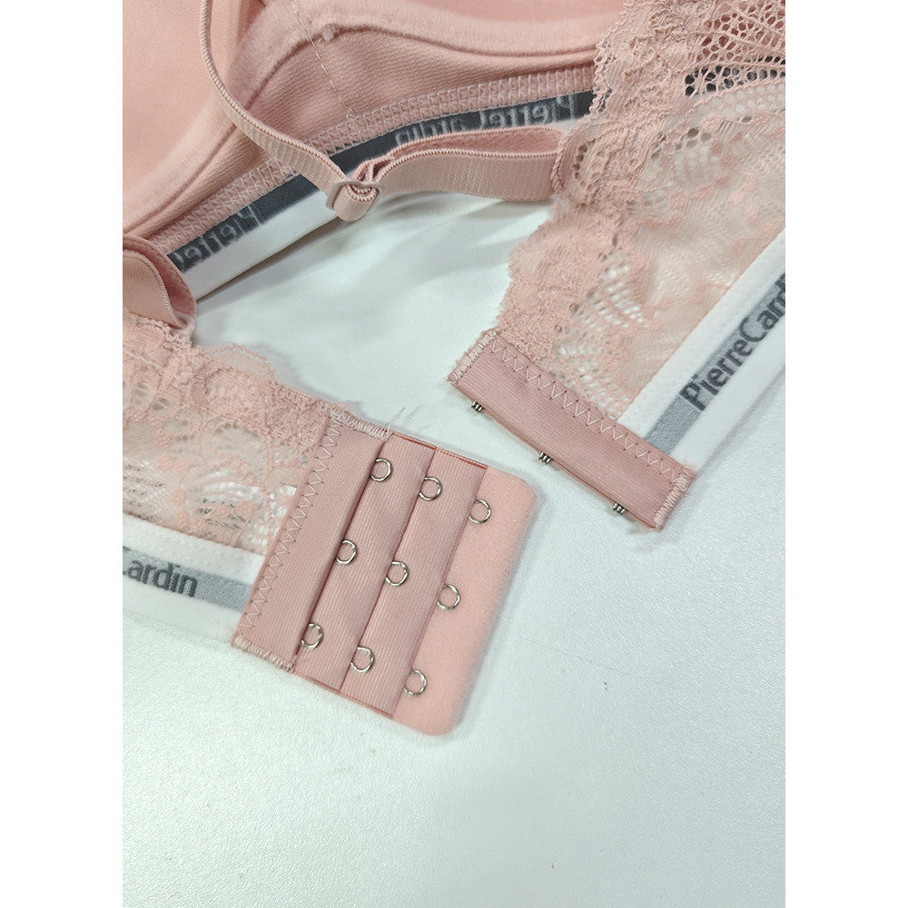 Lace Bralette with Logo Band