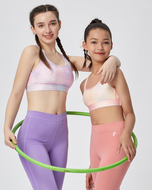 Energized Junior Digital Daydream Printed Strappy Sports Bra