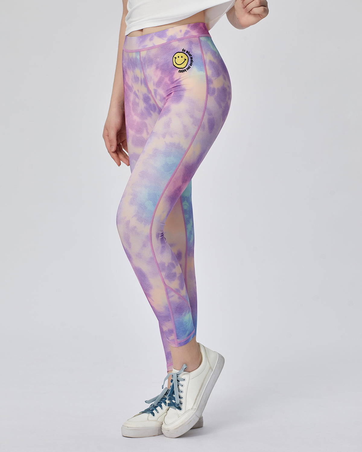 Energized Artletes Junior Printed Leggings with Smiley Face Patch - Pierre  Cardin Lingerie