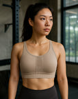 Energized Fiery Serpent Seamless U-Back Sports Bra with Back Hook