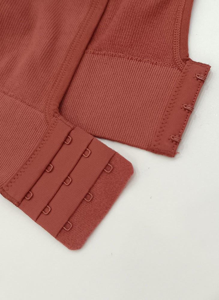 Energized Seamless U-Back Sports Bra with Back-Hook