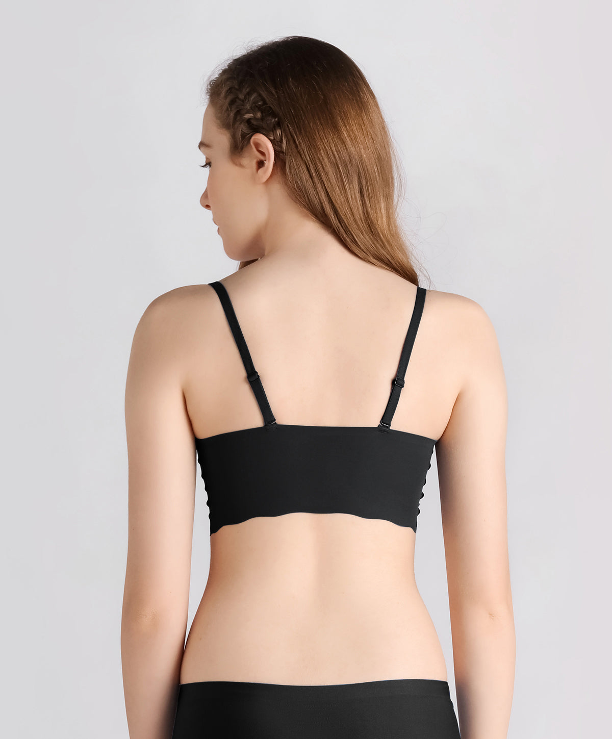 76% nylon 24% spandex bra simple 2/1 half cup thin invisible ladies bralette  comfortable non-slip strapless underwear - AliExpress