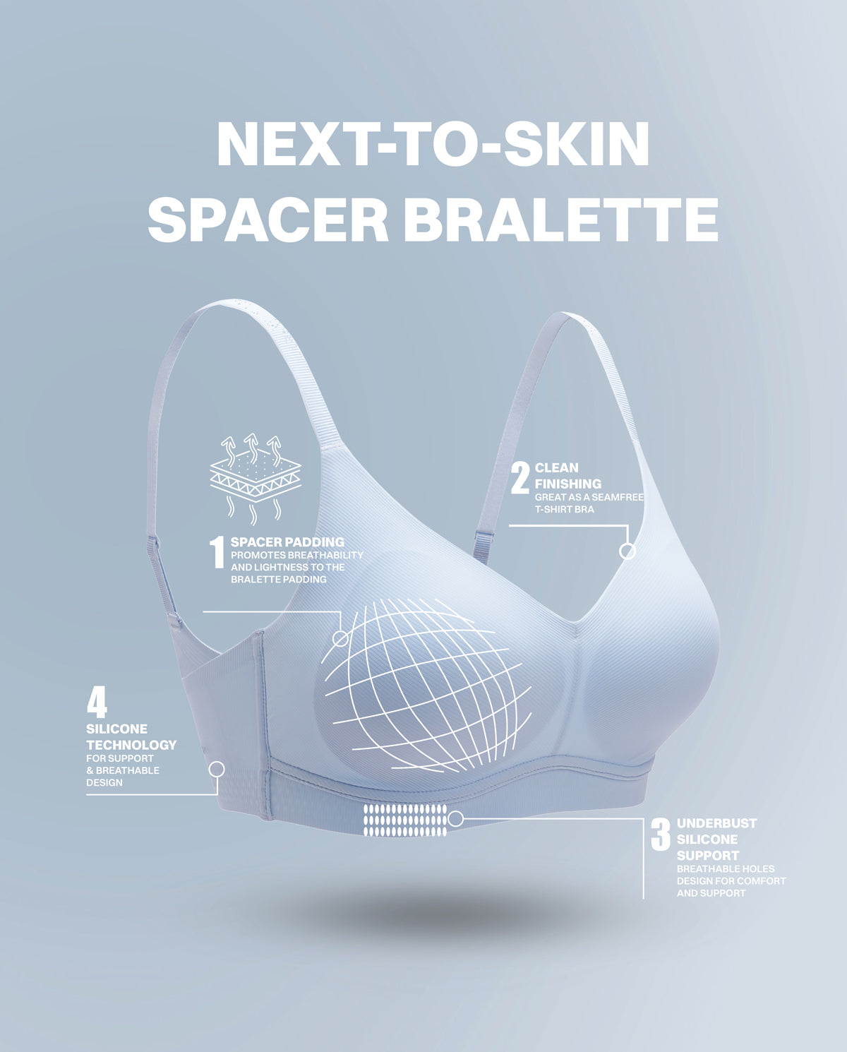 Next-To-Skin Spacer Bralette