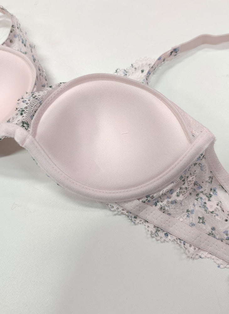 Floral Lace Wired Petite Bra