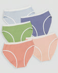 5PC Pack Basics Cotton Midi Panties