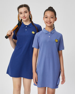 Energized Junior Artletes Polo Dress with Smiley Face