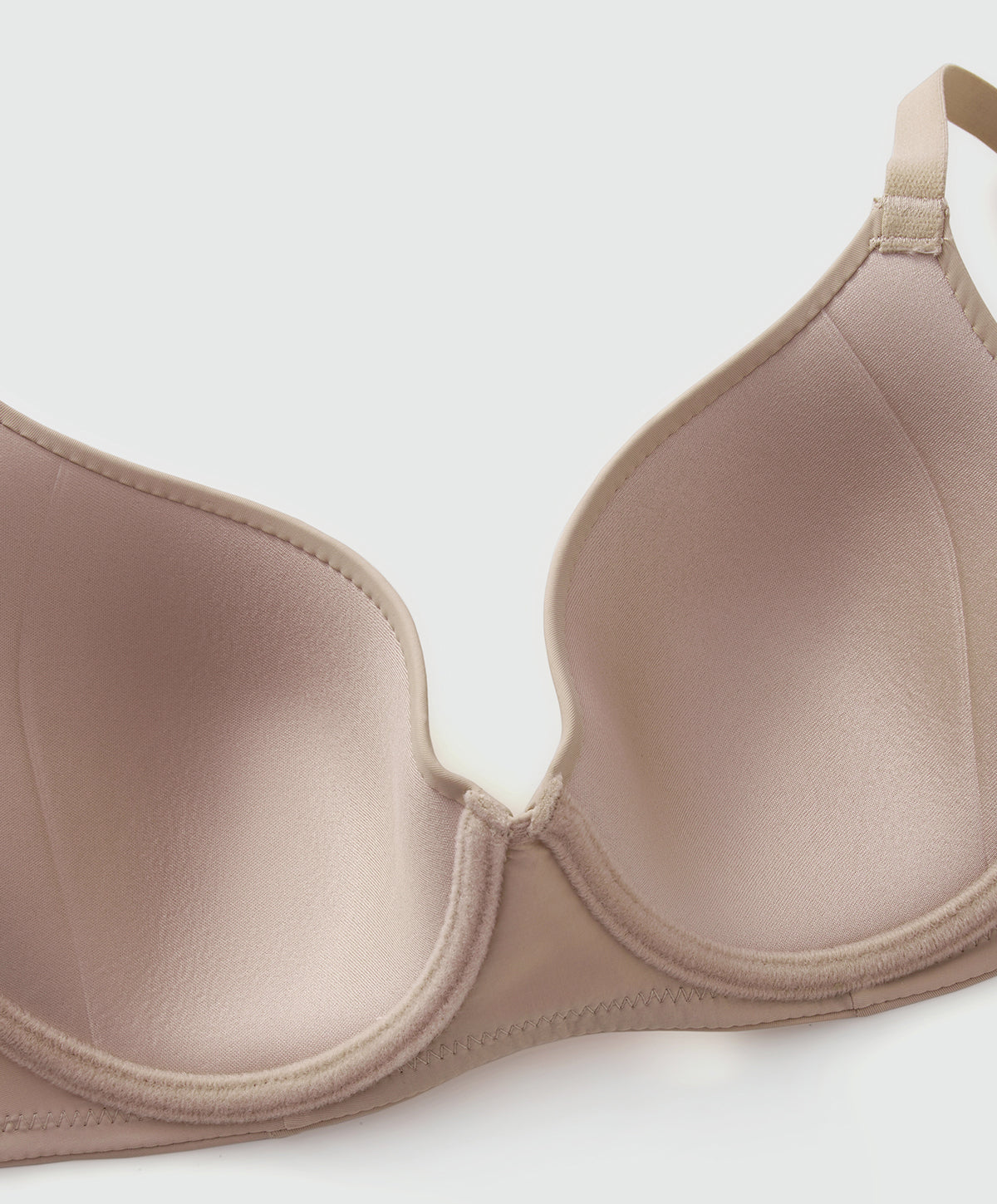 Cathalem Smoothing Comfort Underwire Lightly Lined T-Shirt Bra Bras for  Women Comfort(Beige,M)