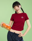 Energized The Leisure Club Baby Tee with Ruched Sides