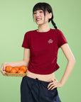 Energized The Leisure Club Baby Tee with Ruched Sides