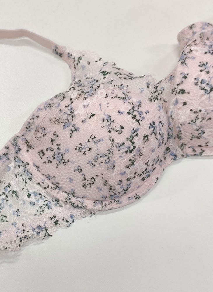 Floral Lace Wired Petite Bra