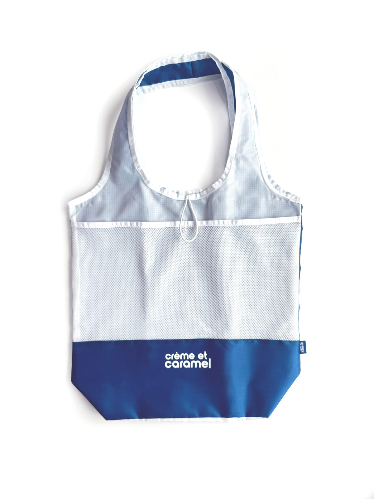 Crème et Caramel Grid Play Recycled Bag