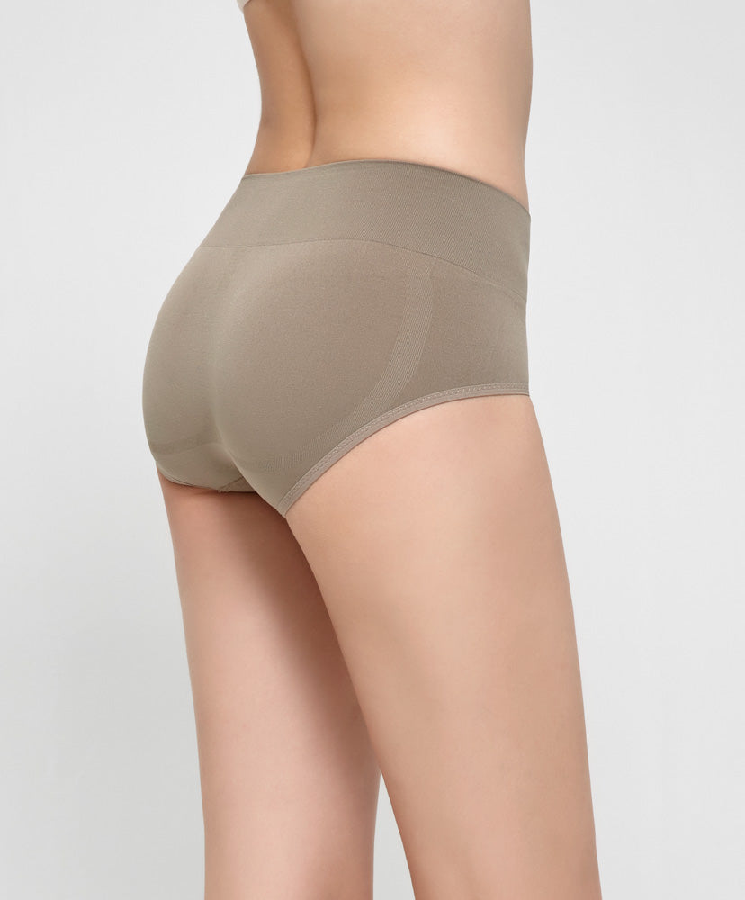 Seamless Knit Thick Band Midi Panty