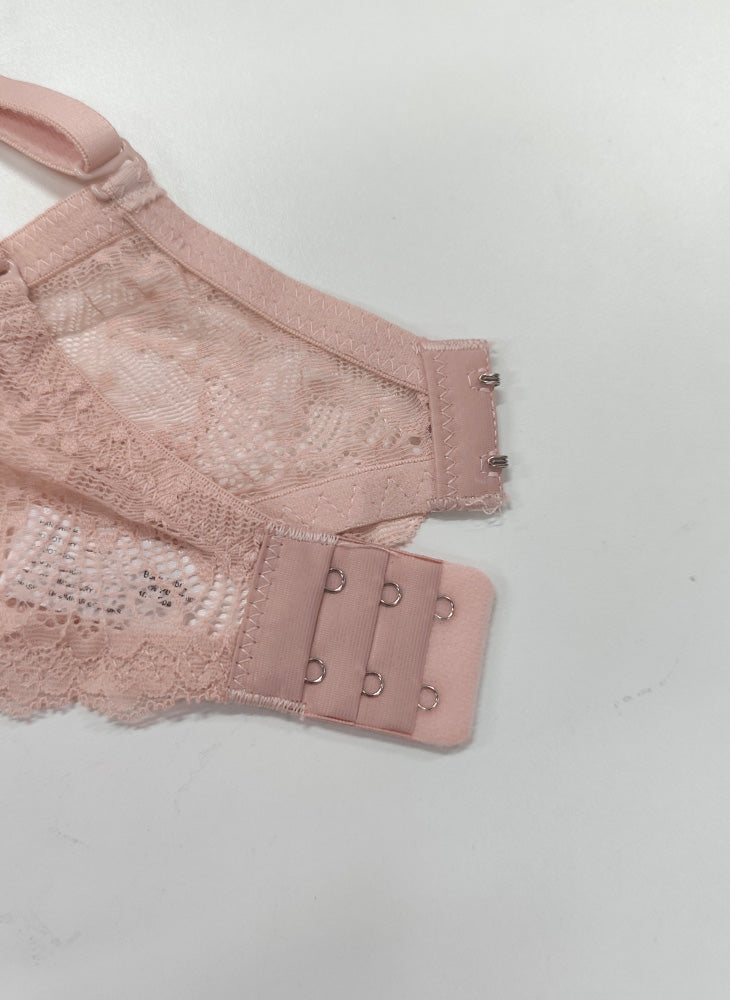 Blush Lace Padded Underwire Bra