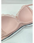Lace Bralette with Logo Band